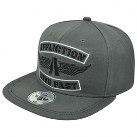 Кепка Affliction Live Fast Wings Skull Hat Grey