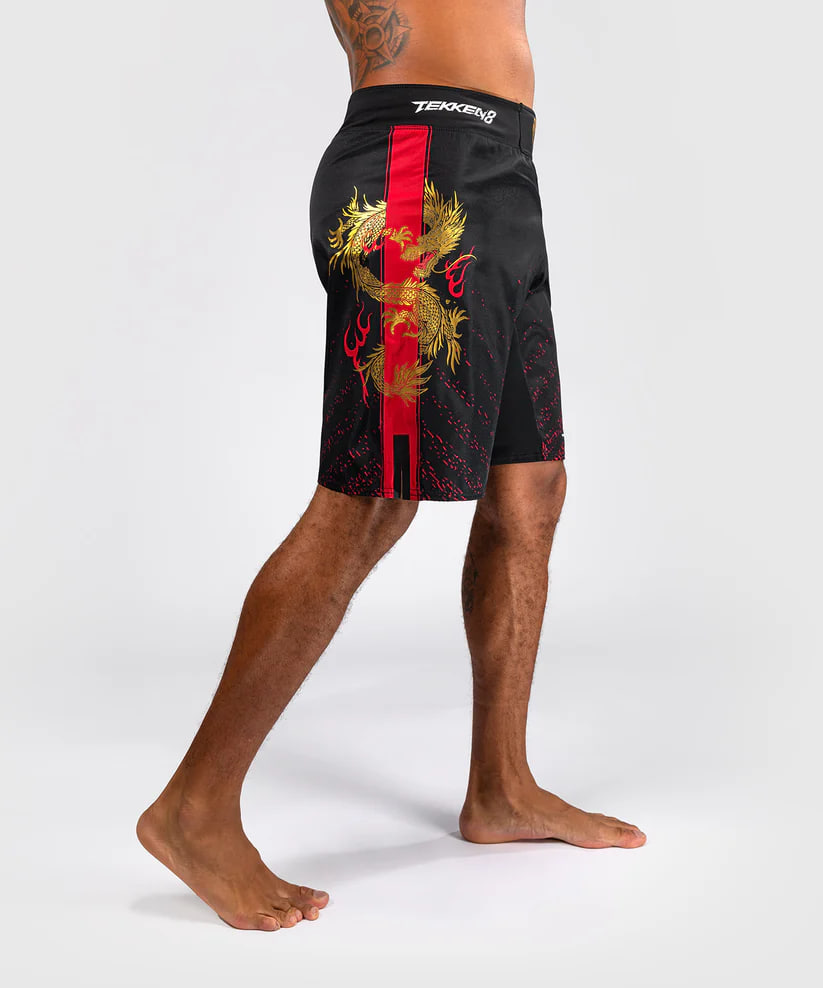 ШортЫ Venum x TEKKEN 8 Marshall Law Fight Shorts Black Red Gold оригинал