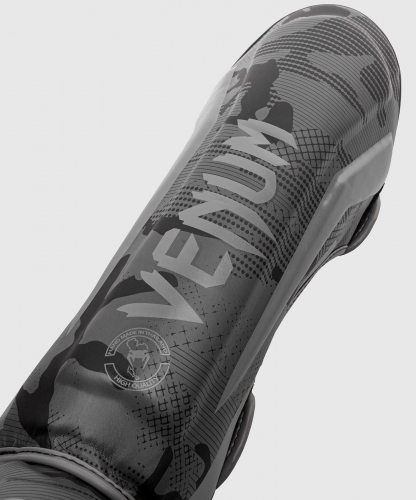 Venum Elite Shinguards Black Dark Camo shin guard photo