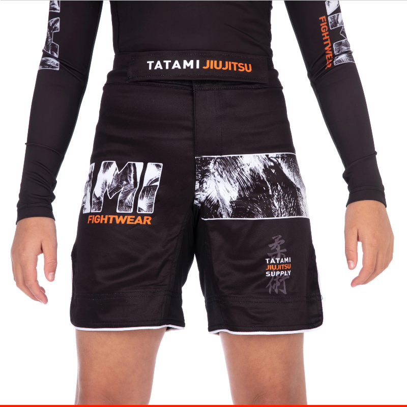 Детские шорты Tatami Kids Tropic Black Grappling Shorts