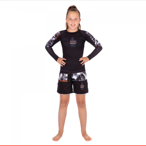 Детские шорты Tatami Kids Tropic Black Grappling Shorts цена