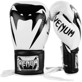 Боксерские перчатки Venum Giant 2.0 Pro Boxing Gloves With Laces White Black