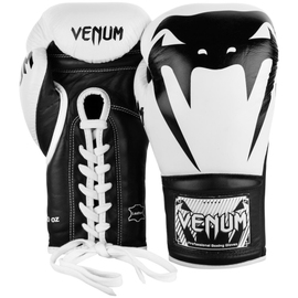 Боксерские перчатки Venum Giant 2.0 Pro Boxing Gloves With Laces White Black, Фото № 2