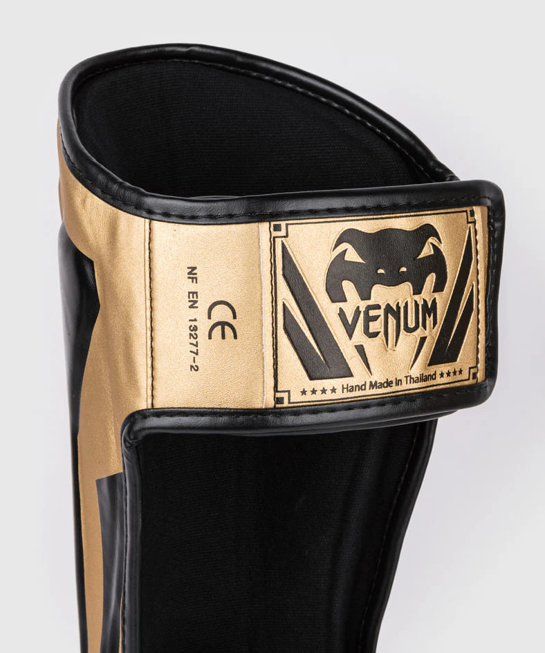 Захист гомілки Venum Elite Standup Shinguards Gold Black оригінал