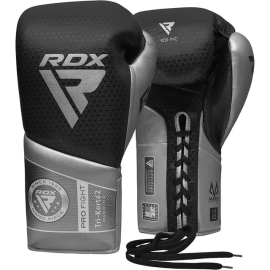 Боксерські бойові рукавиці RDX K2 Mark Pro Fight Boxing Gloves Silver