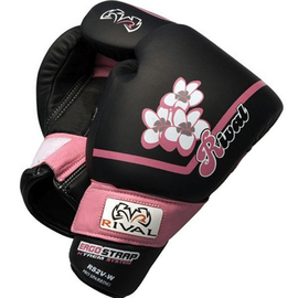 Женские боксерские перчатки RIVAL RS2V-W Women Sparring Gloves Black Pink