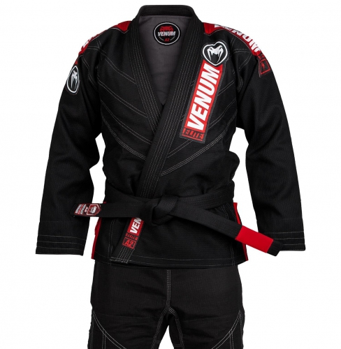 Кимоно для джиу-джитсу Venum Elite Light 2.0 BJJ GI Black Red купить