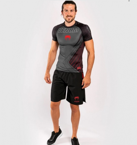 Venum Contender 5.0 Rashguard Short Sleeve Black Red buy