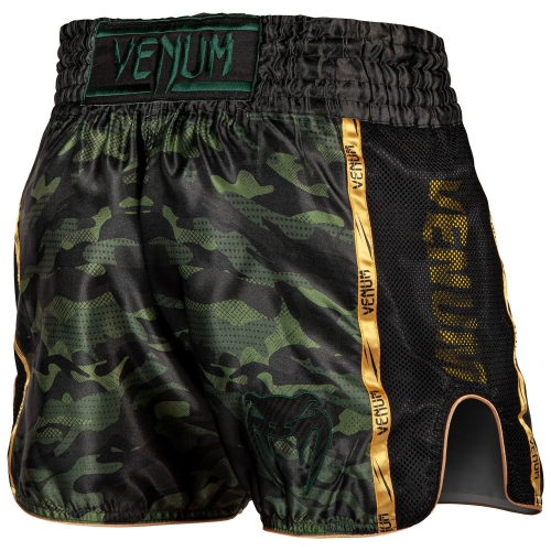 Shorts for Thai boxing Venum Full Cam Muay Thai Shorts Forest Camo Black photo