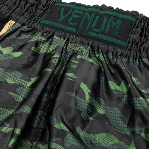 Shorts for Thai boxing Venum Full Cam Muay Thai Shorts Forest Camo Black size