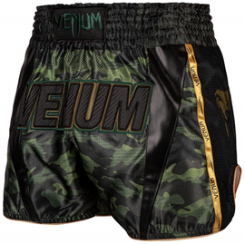 Шорти для тайського боксу Venum Full Cam Muay Thai Shorts Forest Camo Black, Фото № 2