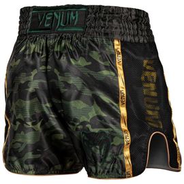 Шорты для тайского бокса Venum Full Cam Muay Thai Shorts Forest Camo Black, Фото № 4