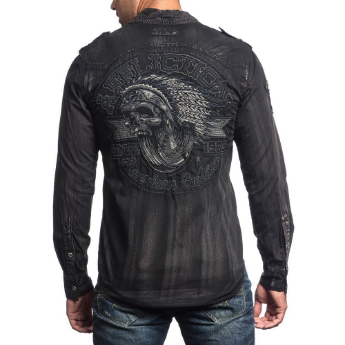 Рубашка Affliction Soul of Sinners Woven ціна