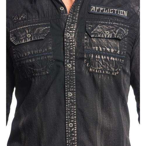 Рубашка Affliction Soul of Sinners Woven фото