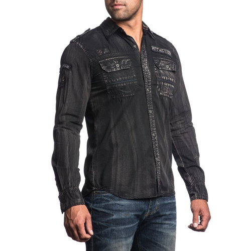 Рубашка Affliction Soul of Sinners Woven купити