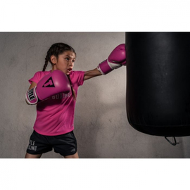 Боксерские перчатки TITLE Pro Style Leather Training Gloves 3.0 Hot Pink, Фото № 4