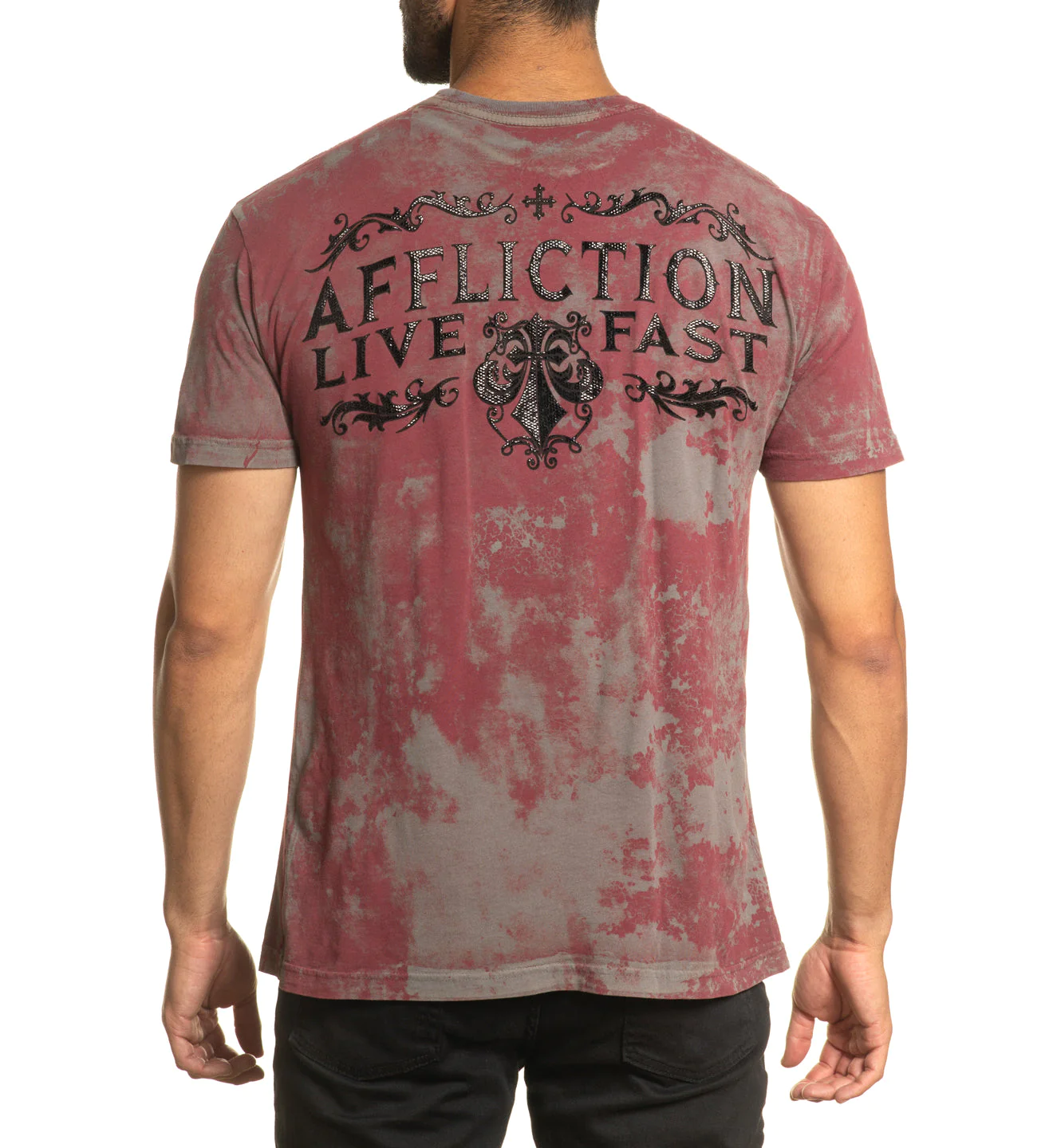 Футболка Affliction Value Honor T-Shirt Mahogany купити