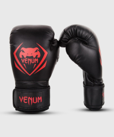 Боксерські рукавиці Venum Contender Boxing Gloves Black Red, Фото № 2