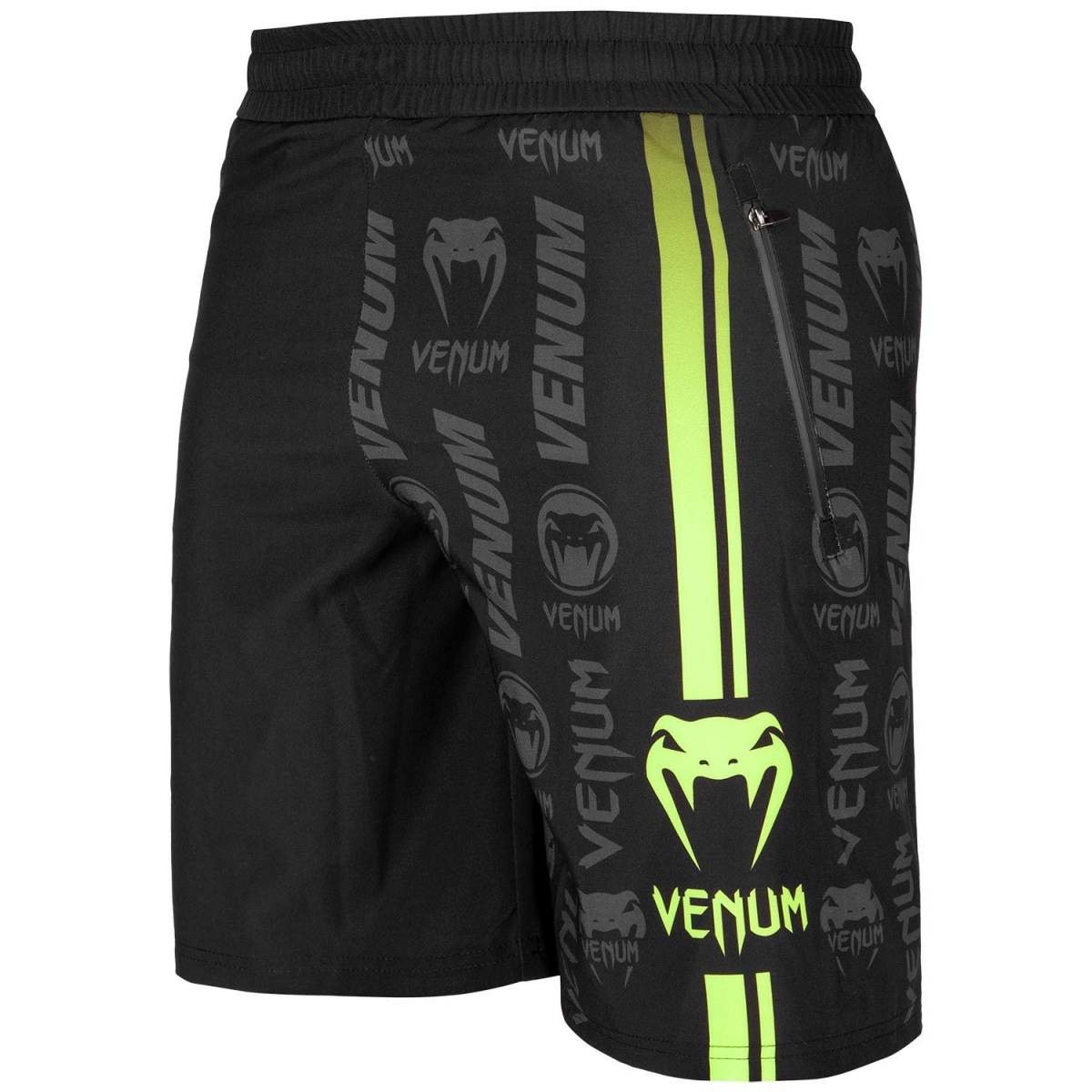 Шорты Venum Logos Training Shorts Black Neo Yellow