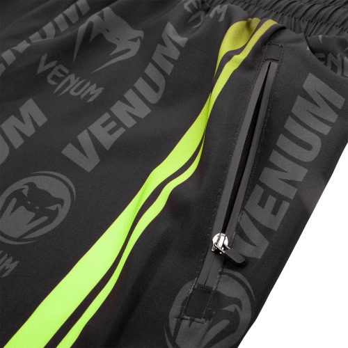 Шорты Venum Logos Training Shorts Black Neo Yellow размер