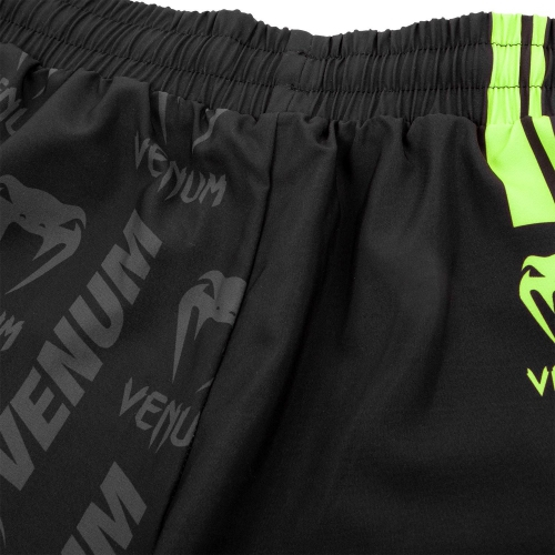 Шорты Venum Logos Training Shorts Black Neo Yellow где купить