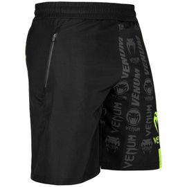 Шорти Venum Logos Training Shorts Black Neo Yellow, Фото № 2