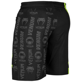 Шорти Venum Logos Training Shorts Black Neo Yellow, Фото № 3