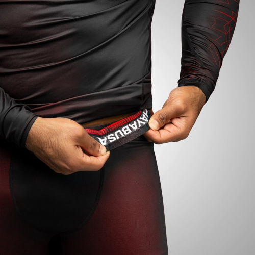 Compression pants Hayabusa Geo Jiu Jitsu Spats Red photo