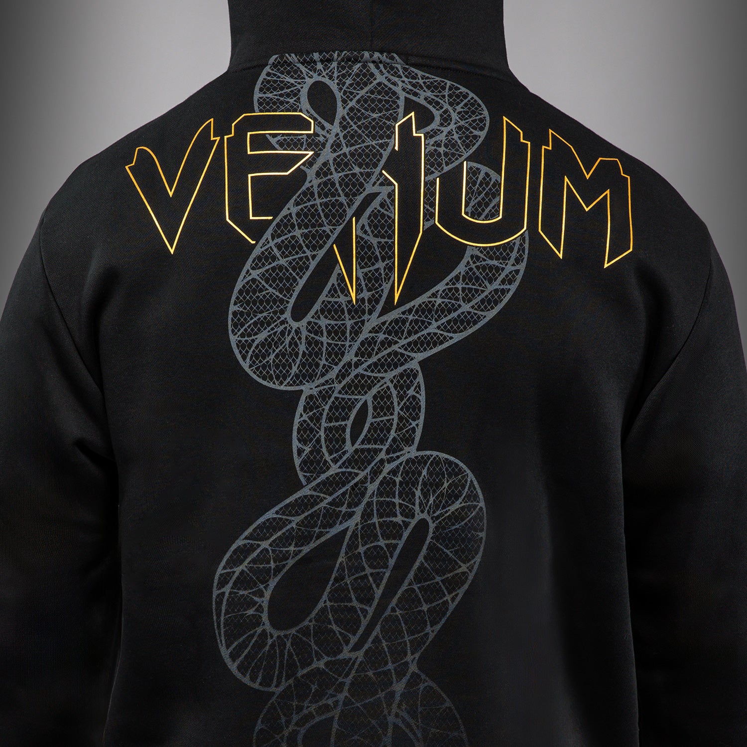 Худі Venum Serpenti Hoodie Black Silver Gold розмір