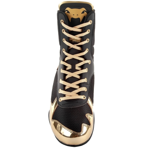 Боксерки Venum Elite Boxing Shoes Black Gold фото