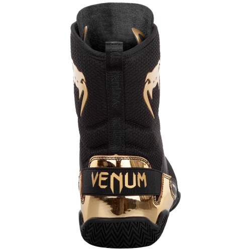 Боксерки Venum Elite Boxing Shoes Black Gold оригинал