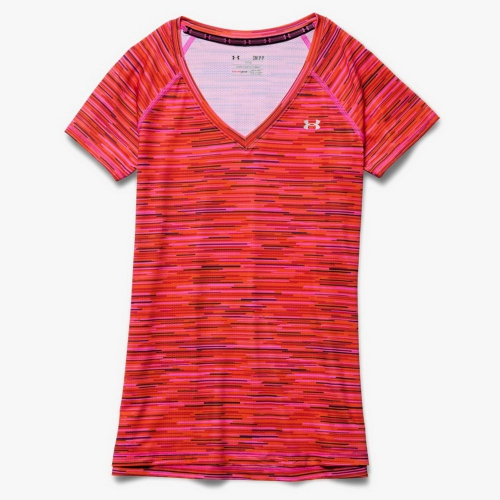 Womens Under Armour Mesh Printed V-Neck T-shirt price