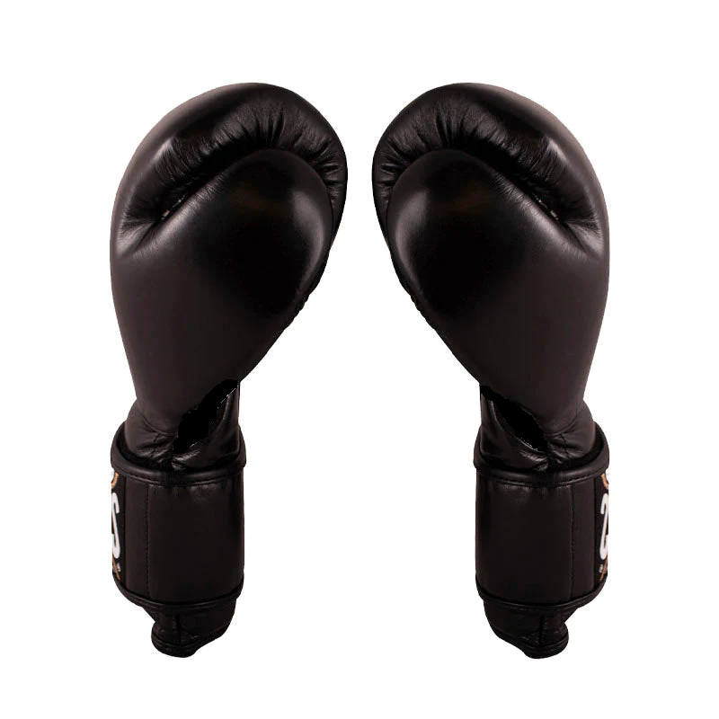 Боксерские перчатки Cleto Reyes Leather Contact Closure Gloves Black купить