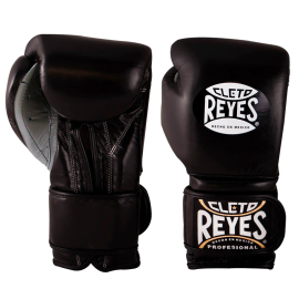 Боксерские перчатки Cleto Reyes Leather Contact Closure Gloves Black