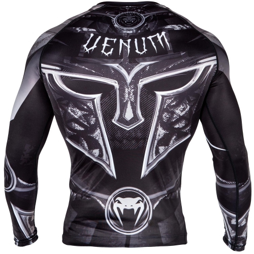 Рашгард Venum Gladiator 3.0 Rashguard Black White Long Sleeves купить