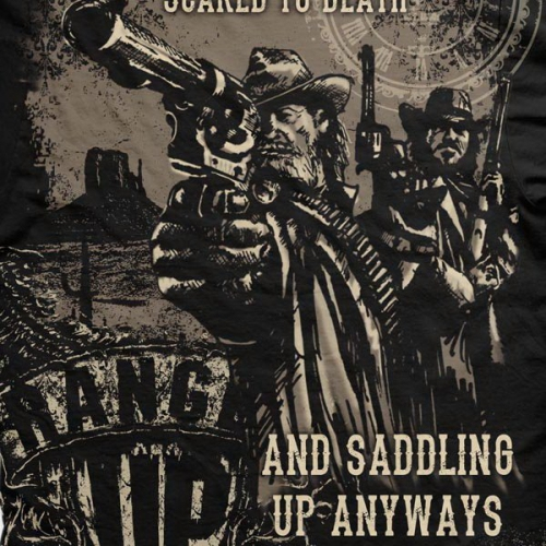 Ranger Up Gunslinger Saddle Up Athletic Fit T-Shirt photo