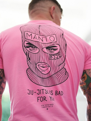 MANTO x KTOF T-shirt Balaclava Pink photo