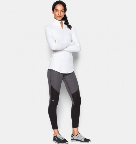 Under Armour ColdGear® Elements Carbon Heather Womens Compression Leggings photo