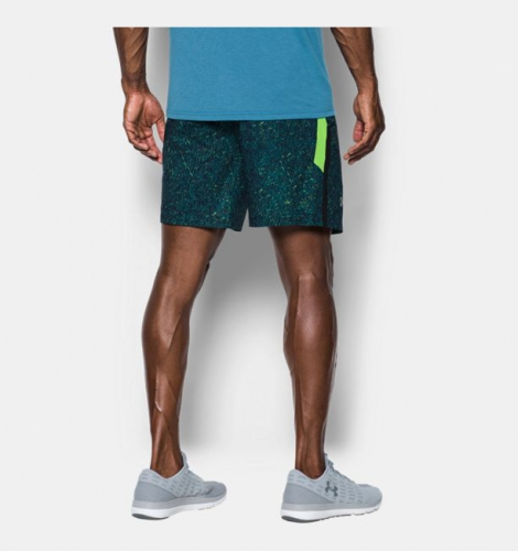Шорты Under Armour Launch SW Printed 7 Shorts Green купить