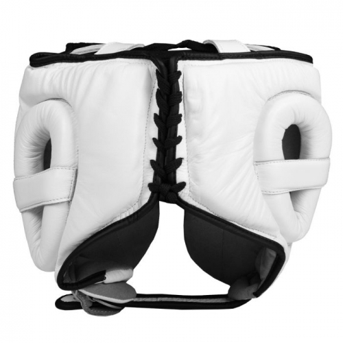Шлем Title Boxing Leather Sparring Headgear White фото