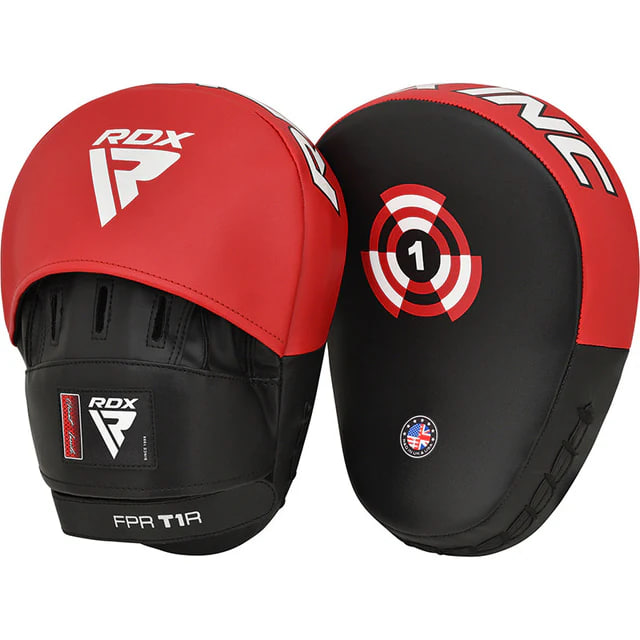 RDX T1 Curved Boxing Pads Red Black