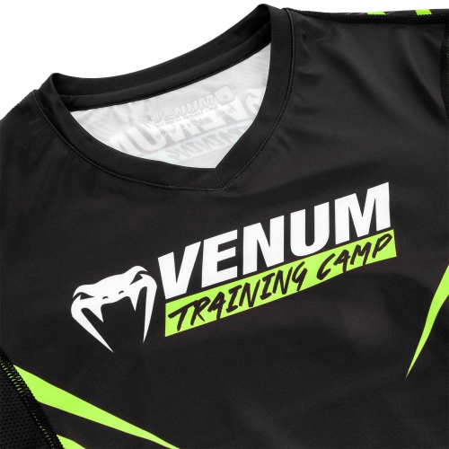 Жіночий рашгард Venum Training Camp 2.0 Rashguard Short Black Neo Yellow де купити