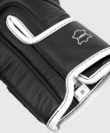 Боксерские перчатки Venum Hammer Pro Velcro Nappa Leather Black White, Фото № 5