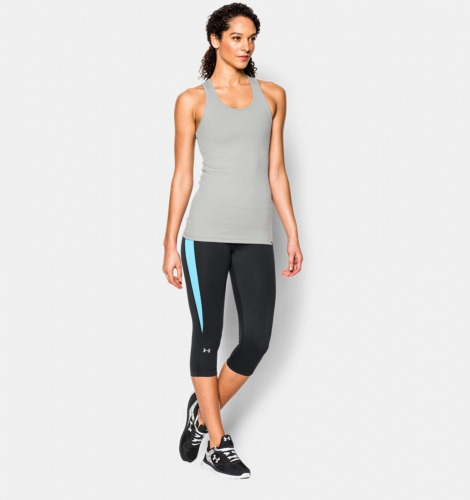 Жіночі спортивні капрі Under Armour HeatGear CoolSwitch Capri Black Aqua ціна