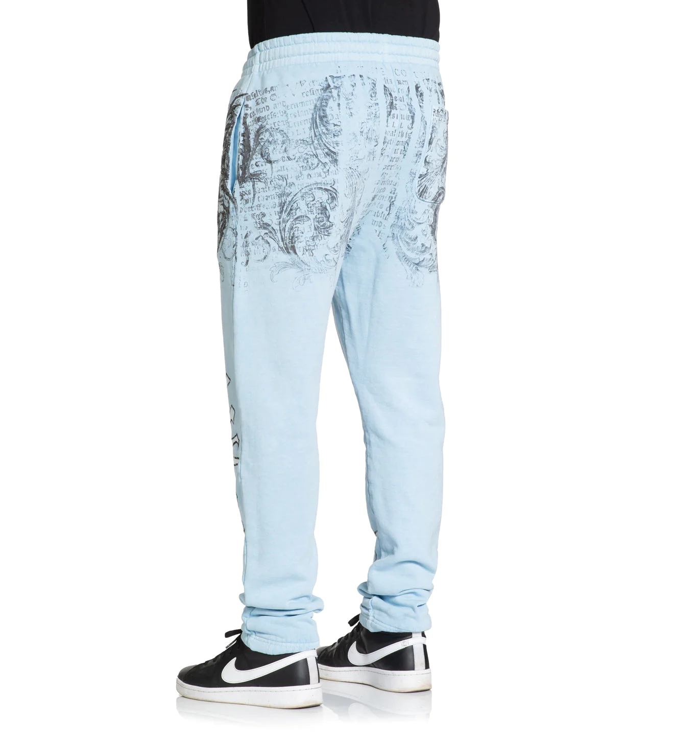 Спортивні штани Affliction Collapse Sweatpant Sky Blue Pigment Dye купити