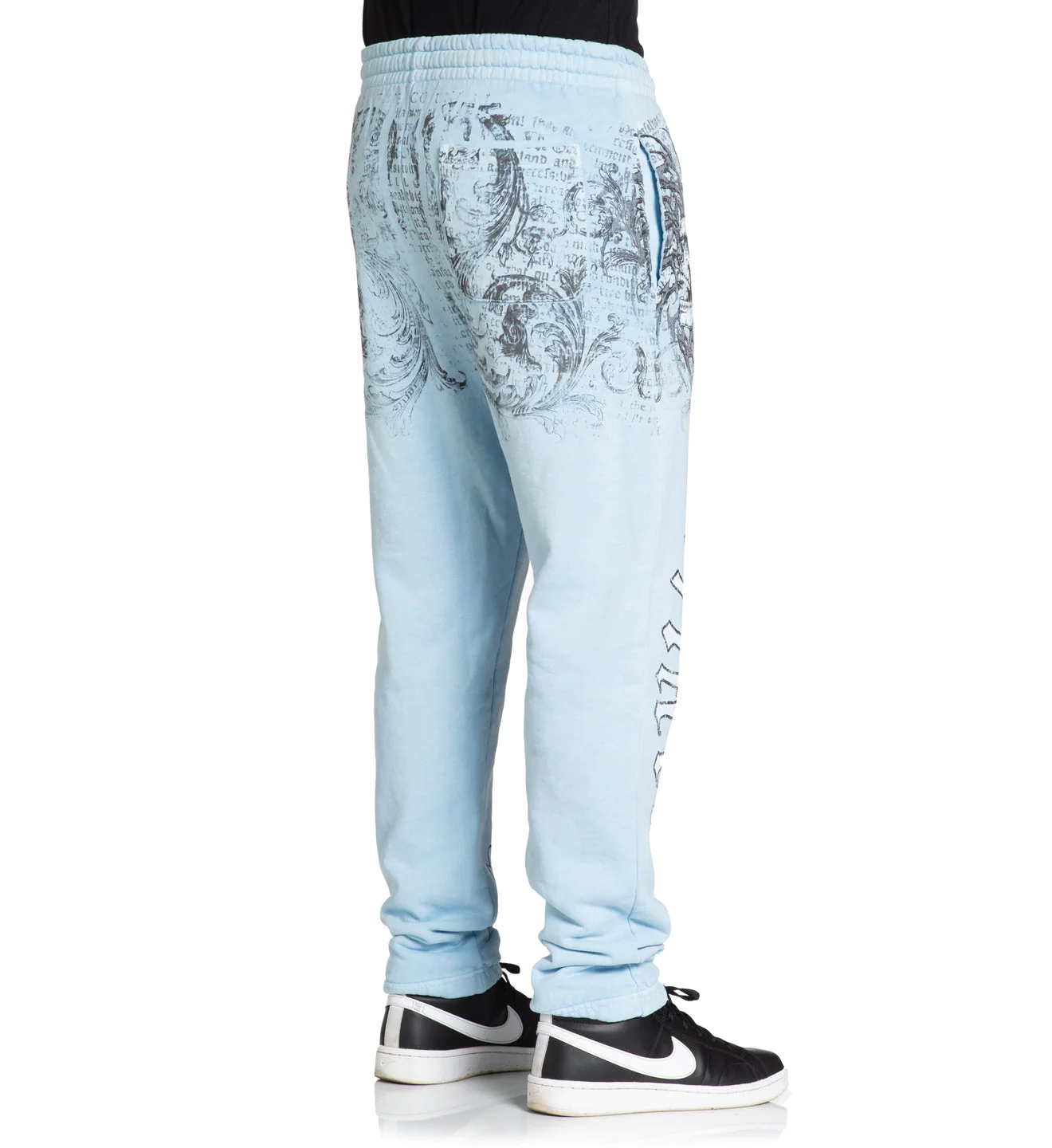 Спортивні штани Affliction Collapse Sweatpant Sky Blue Pigment Dye фото