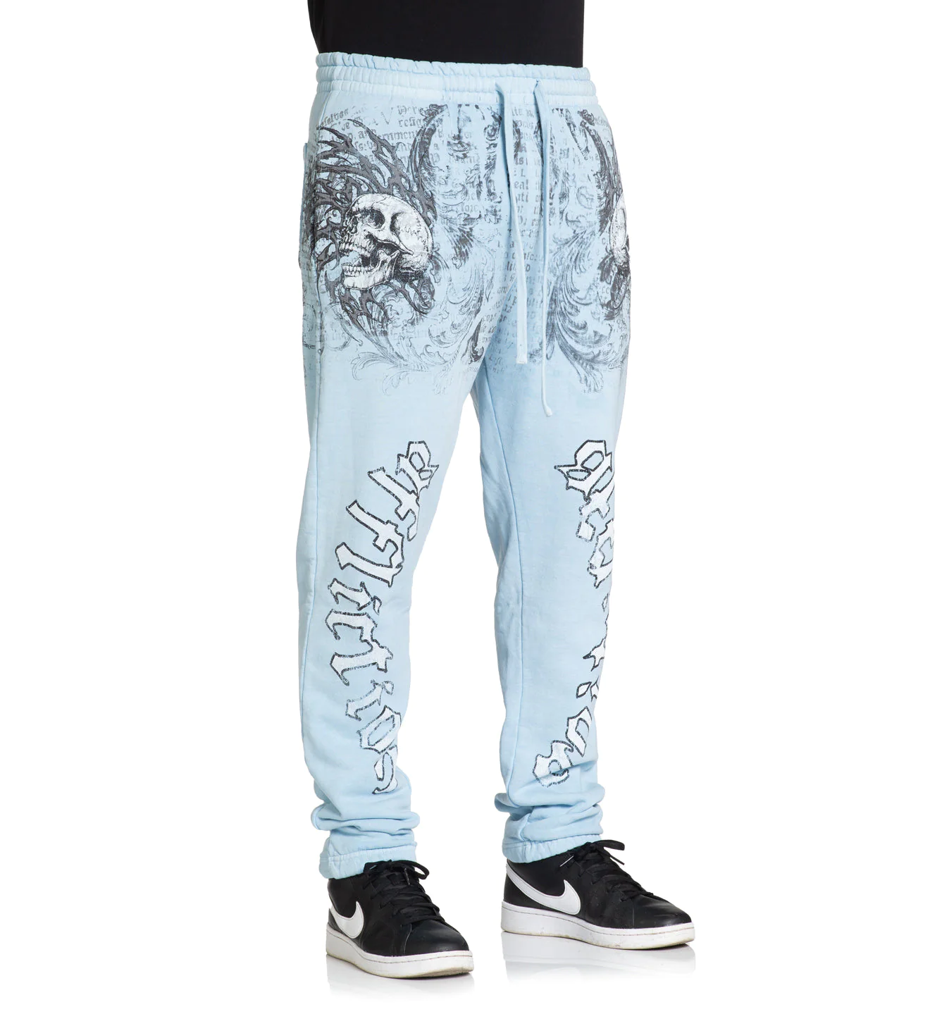 Спортивні штани Affliction Collapse Sweatpant Sky Blue Pigment Dye ціна