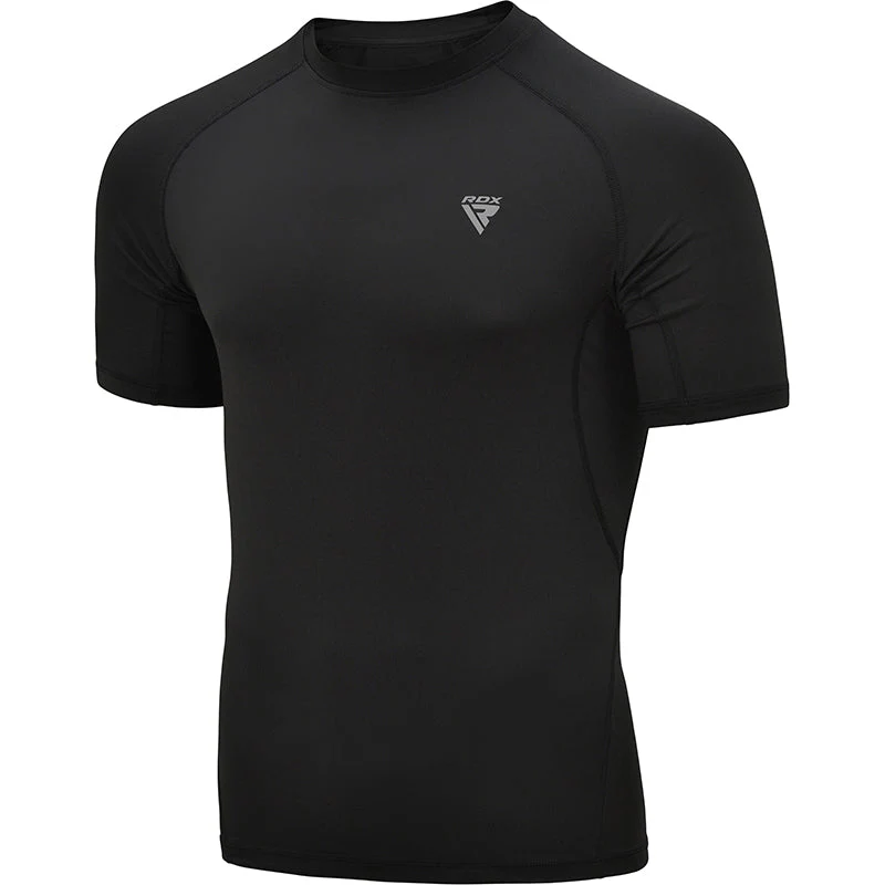 Rashguard RDX T15 Short Sleeve Rash Guard Black