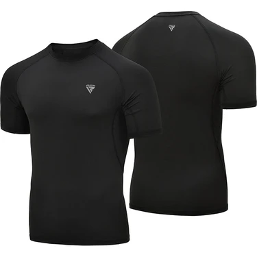 Рашгард  RDX T15 Short Sleeve  Rash Guard Black ціна