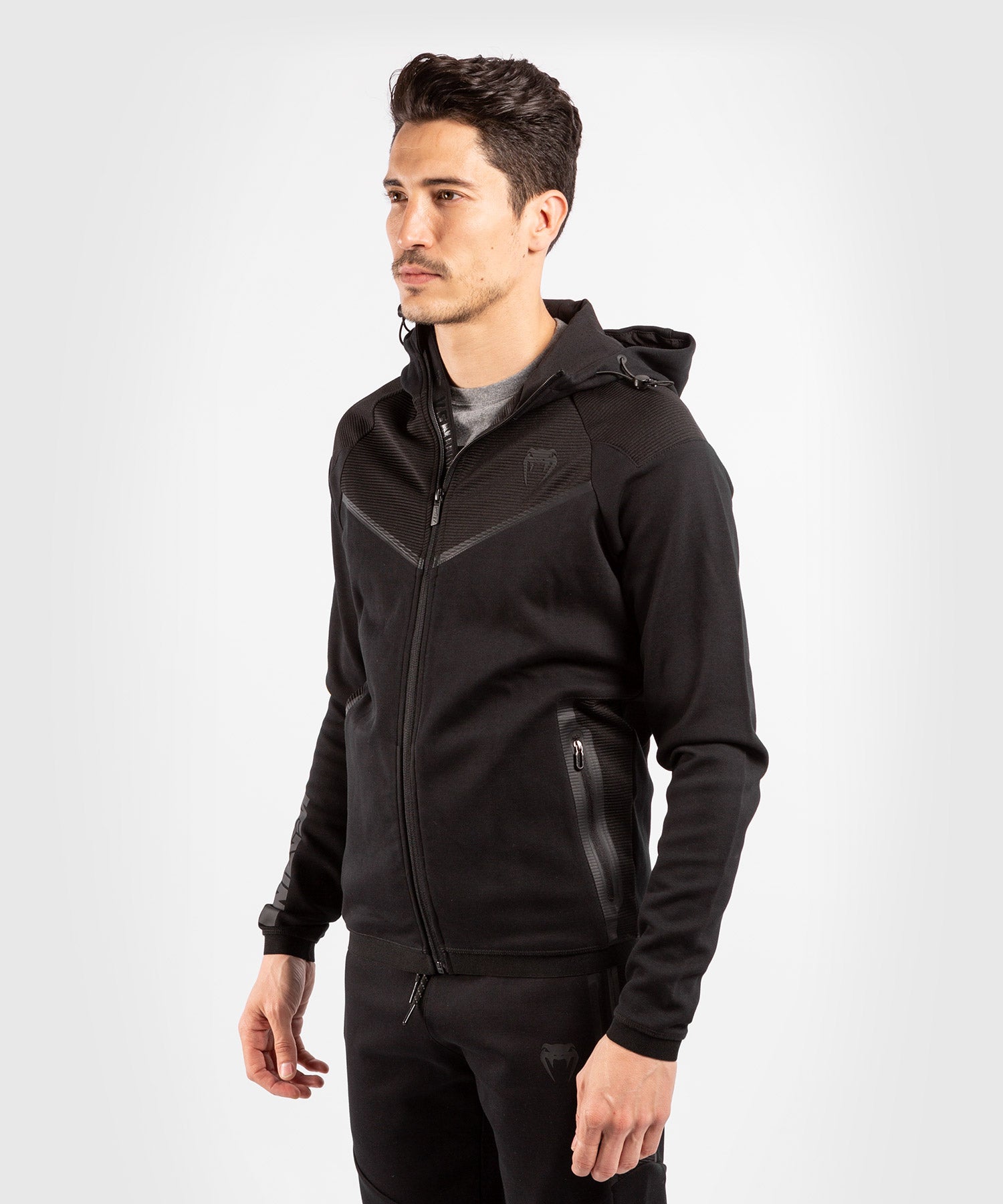 Толстовка Venum Laser Evo 3 Hoodie Black Black цена